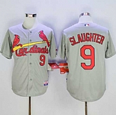 St. Louis Cardinals #9 Enos Slaughter Gray Cool Base Stitched Baseball Jersey,baseball caps,new era cap wholesale,wholesale hats
